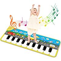 Alfombra Piano de Suelo Alfombra Musical de Teclado Alfombrilla Musical Tapete Baile Estera Piano Mat Touch Juego Regalo…